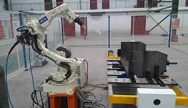OTC robot single machine single station ứng dụng thực tế
