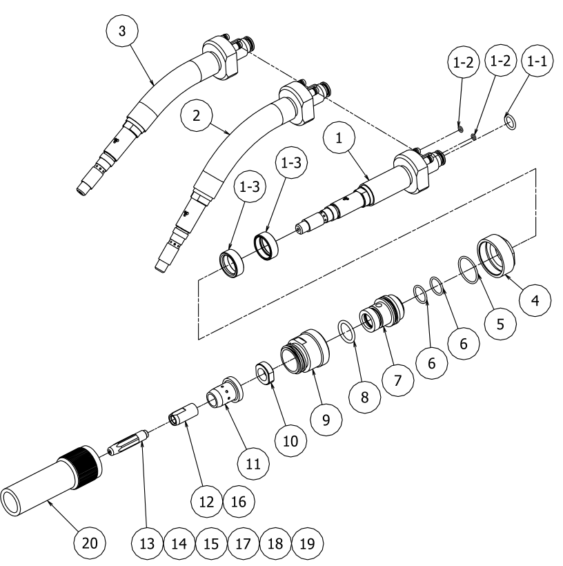 RTW5000H, RTW5000L, RTW5000S, chế độ xem bùng nổ RTW5000H, RTW5000L, RTW5000S, chế độ xem bùng nổ