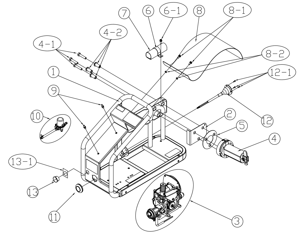 Sơ đồ đấu dây bộ cấp dây OTC CM6201 CM6202 CM6402
