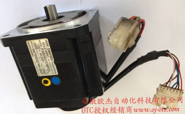 Motor servo OTC DAIHEN W-L01495 chính hãng - góc nhìn tổng thể