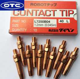 Đầu tiếp xúc OTC chính hãng L7250B04 - Tip robot hàn 1.2mm 40L