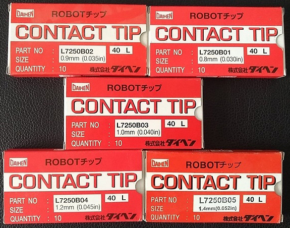 Đầu tiếp xúc OTC chính hãng các loại - Tip hàn thông dụng